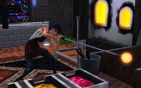 8 ガラス細工づくり ふきつけ