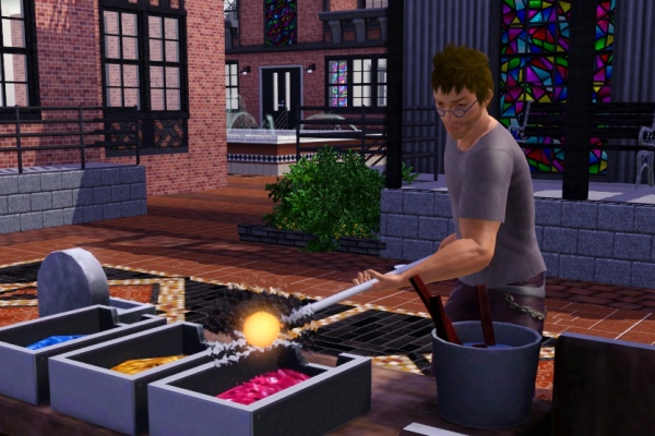 3 ガラスに色づけ