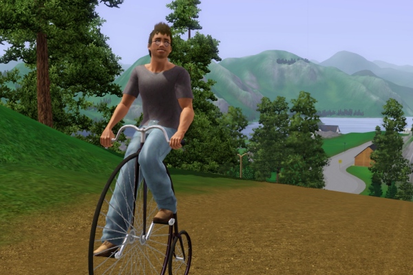 17 坂道をスイスイ 空気が澄み切って気分爽快